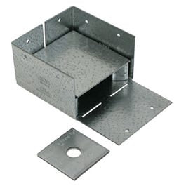Adjustable Post Base, 1-In. Stand Off Ht.,16-Gauge Steel, 4 x 4-In. Sale
