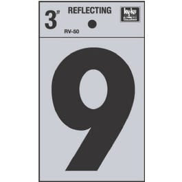 Address Number “9”, Reflective Black Vinyl, 3-In. Online now