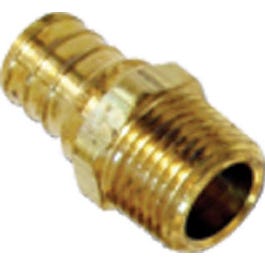 Adapter, Lead Free, .5 Brass Barb x .5-In. MPT Fashion