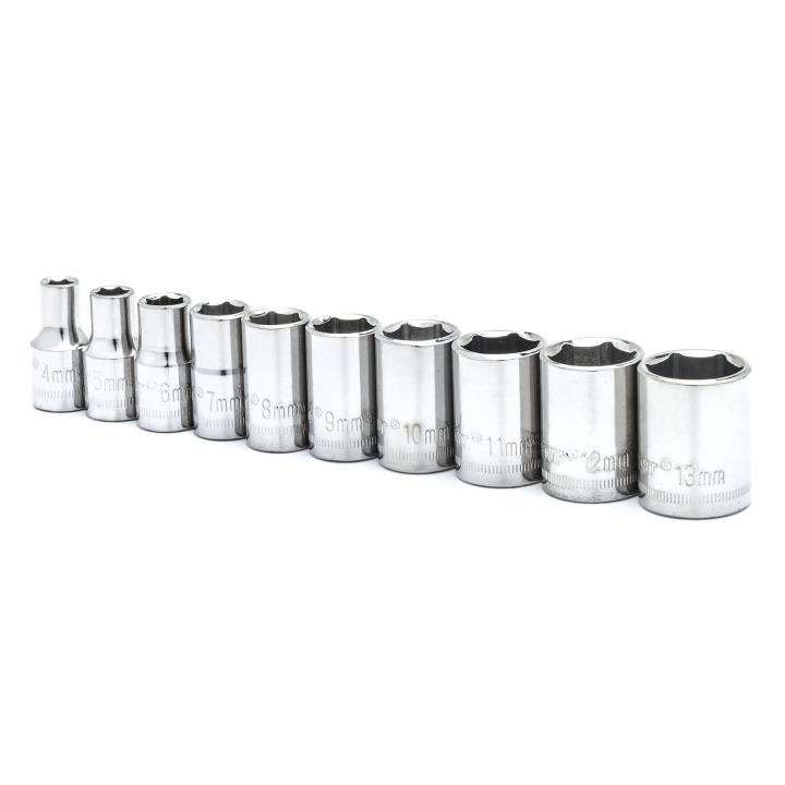 Apex Tool Group 10 Pc. 1/4″ Drive 6 Point Standard Metric Socket Set on Sale