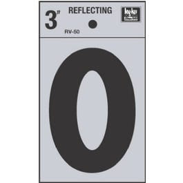 Address Letter, “O”, Black Reflective Vinyl, Adhesive, 3-In. Sale