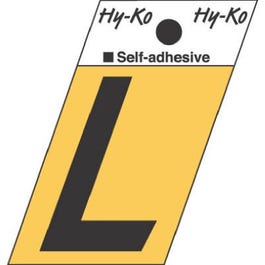 Address Letters, “L”, Angle-Cut, Black/Gold Aluminum, Adhesive, 1.5-In. Online Sale