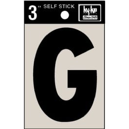 Address Letters, “G”, Black Vinyl, Adhesive, 3-In. Online Hot Sale