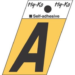 Address Letters, “A”, Angle-Cut, Black/Gold Aluminum, Adhesive, 1.5-In. Online Sale