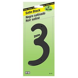 Address Number, Satin Black Zinc, 4-In., “3” Online