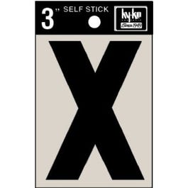 Address Letters, “X”, Black Vinyl, Adhesive, 3-In. Sale