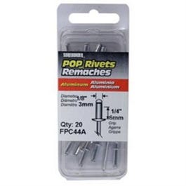 Aluminum Rivet, Medium, 1/8-In. Dia., 20-Pk. on Sale