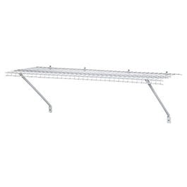 All-Purpose Wire Shelf Kit, White, 4-Ft. x 12-In. Sale