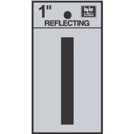 Address Letters, “I”, Reflective Black/Silver Vinyl, Adhesive, 1-In. Online Sale