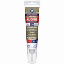 Advanced Silicone 2 Kitchen & Bath Sealant , White, 2.8-oz. Squeeze Tube on Sale