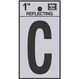 Address Letter, “C”, Reflective, Black Vinyl Adhesive, 1-In. on Sale
