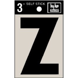 Address Letters, “Z”, Black Vinyl, Adhesive, 3-In. Discount