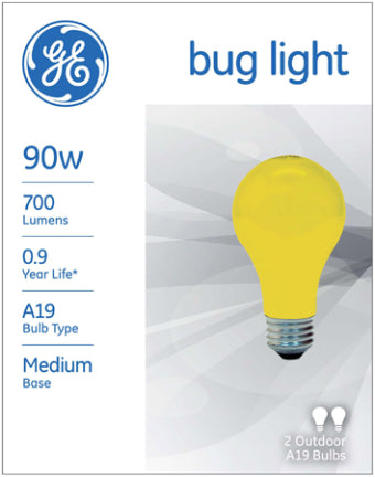90W A19 Med Yellow Bug Light FLOOD Online