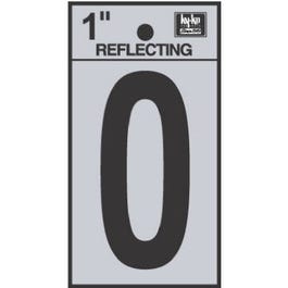 Address Letters, “O”, Reflective Black/Silver Vinyl, Adhesive, 1-In. Sale