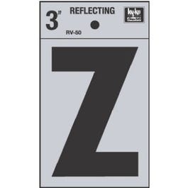 Address Letters, “Z”, Reflective Black/Silver Vinyl, Adhesive, 3-In. Online now
