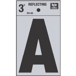 Address Letter, “A”, Black Reflective Vinyl, Adhesive, 3-In. Online