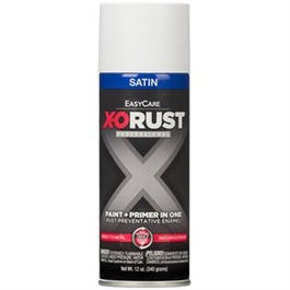 Anti-Rust Enamel Paint & Primer, White Satin, 12-oz. Spray Fashion