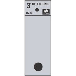 Address Letters, “Period”, Reflective Black/Silver Vinyl, Adhesive, 3-In. Fashion