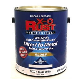 Anti-Rust Enamel Paint, Gloss White, Gallon Online