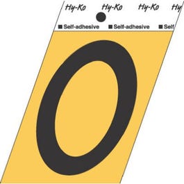 Address Numbers, “0”, Angle-Cut, Black & Gold Adhesive, 3.5-In. Online now