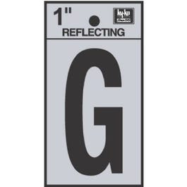 Address Letters, “G”, Reflective Black/Silver Vinyl, Adhesive, 1-In. Online now