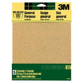 Aluminum Oxide Sandpaper, 60-Grit, 9 x 11-In., 4-Pk. Fashion