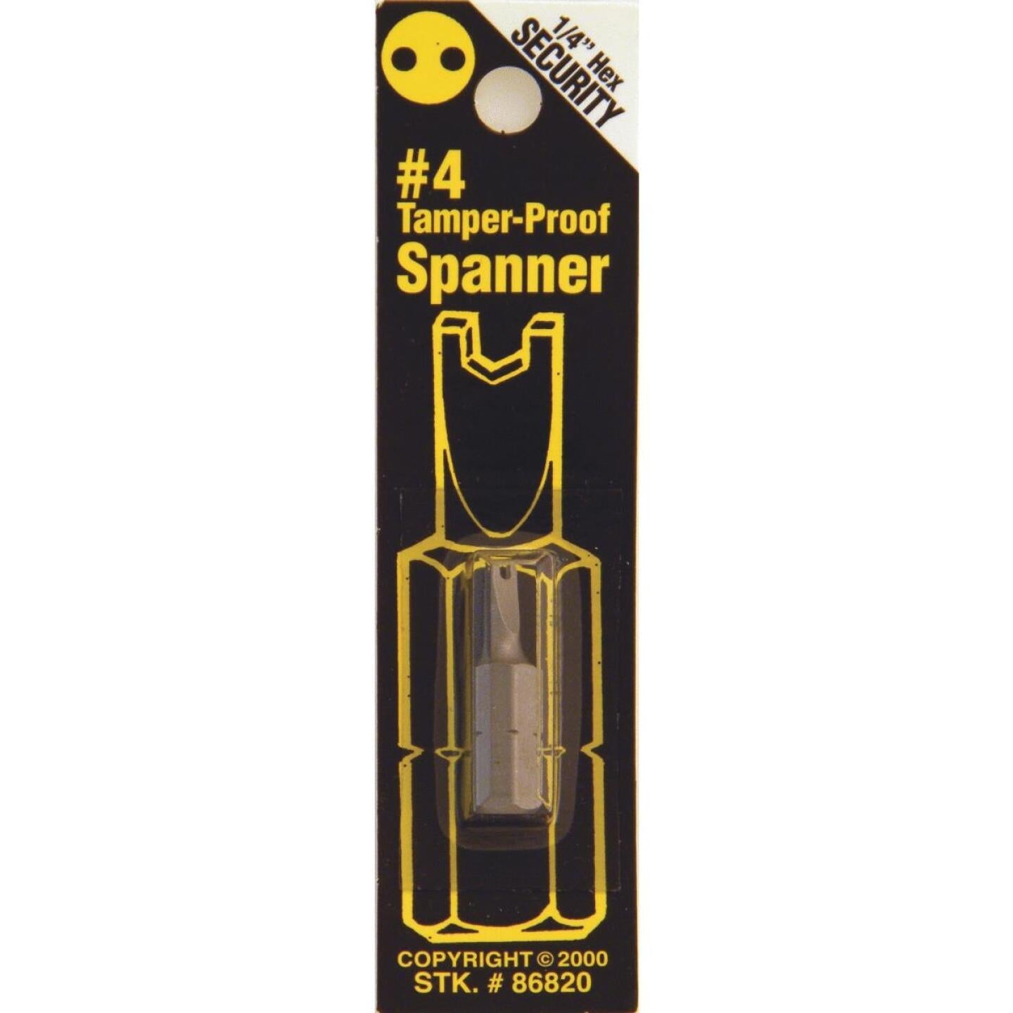 Best Way Tools #4 Spanner Security 1 In. 1/4 In. Hex Screwdriver Bit Discount