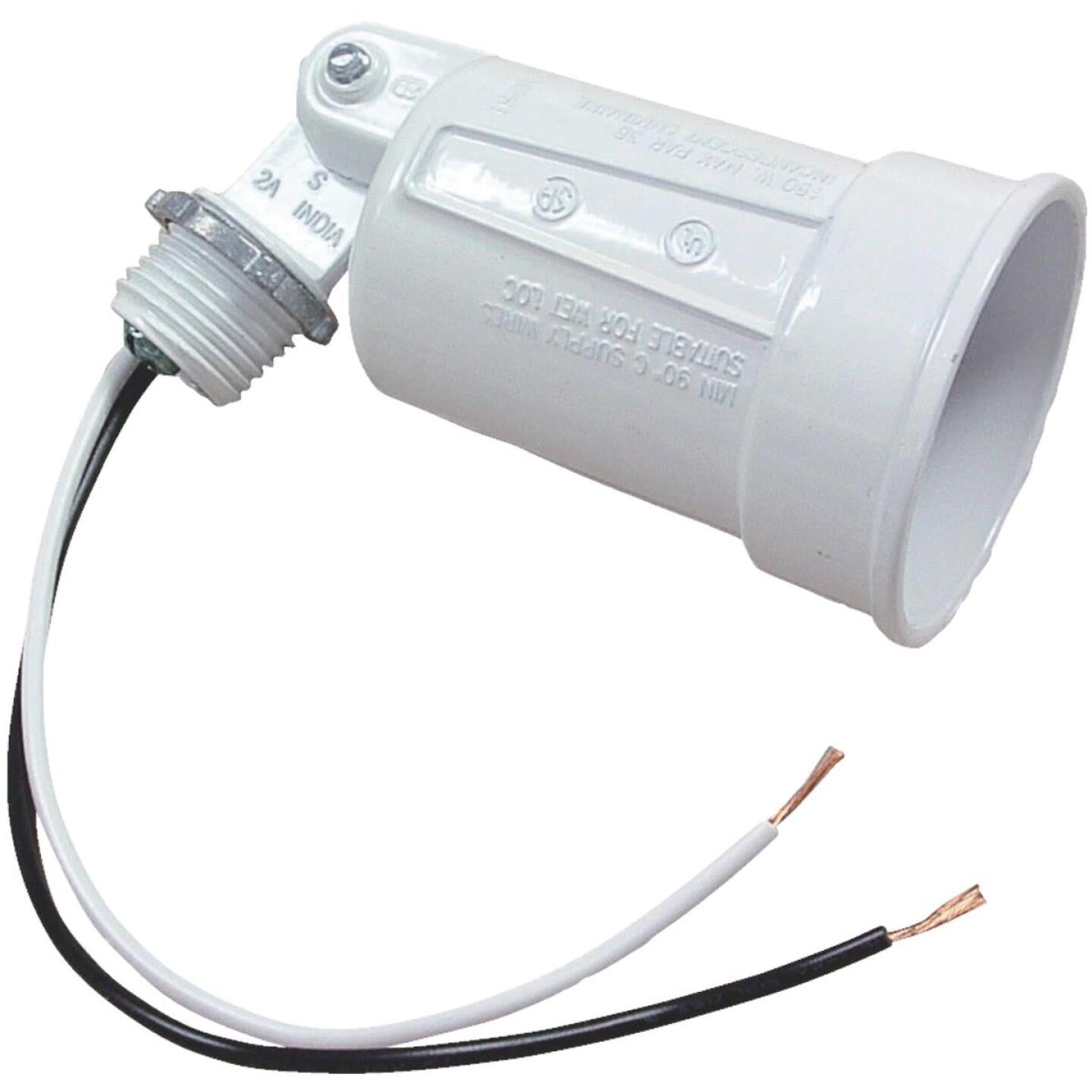 Bell 150W PAR38 White Single Bulb Weatherproof Outdoor Lampholder, Shrink Wrapped Fashion