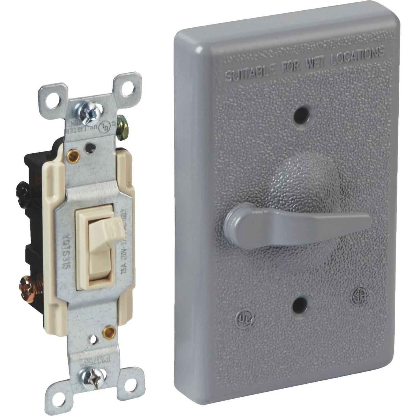 Bell Gray 3-Way Vertical Mount Outdoor Switch Cover Sale