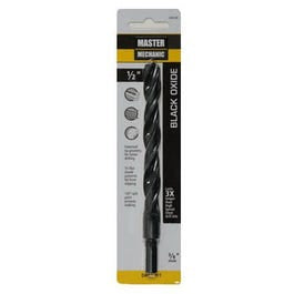 Black Oxide Drill Bit, Jobber Length, .5 x 6-In. Online Hot Sale