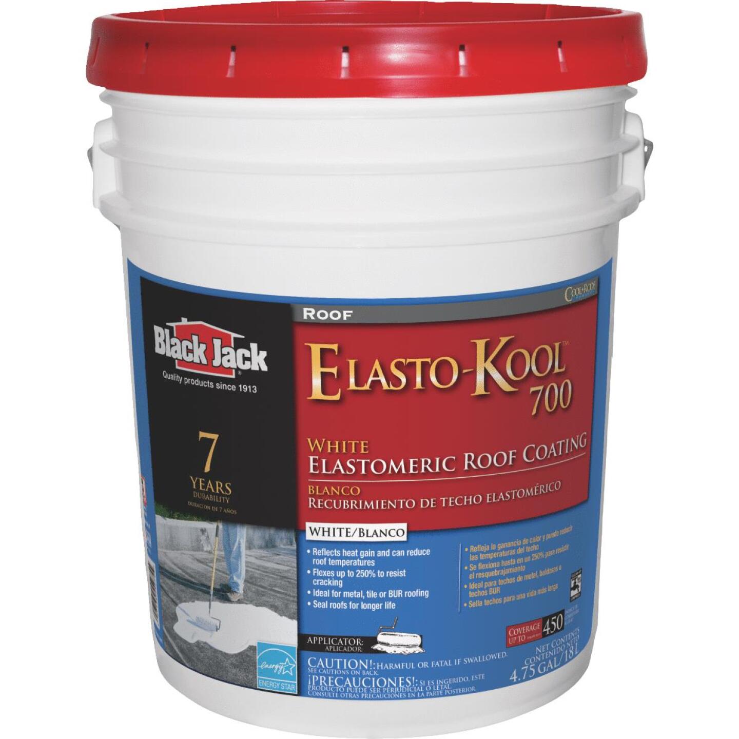 Black Jack Elasto-Kool 700 5 Gal. 7-Year White Siliconized Elastomeric Coating Online Sale