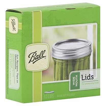 Ball Lids with Bands Wide Mouth 12 lids Discount
