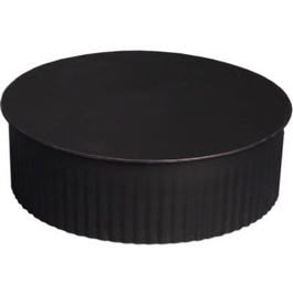 Black Stove Pipe Clean Out Tee Cap With Crimp, 24-Ga., 8-In. Hot on Sale