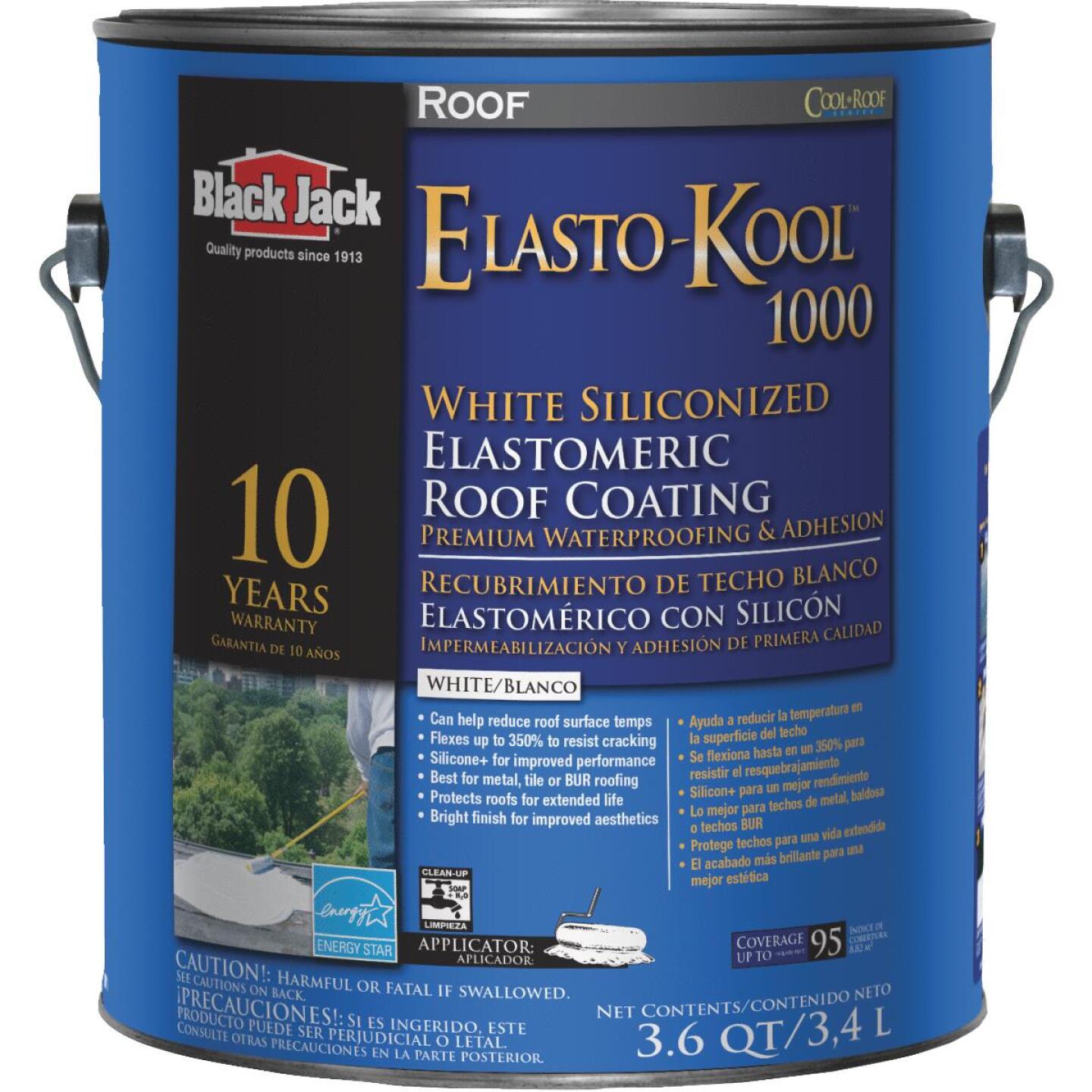 Black Jack Elasto-Kool 1000 1 Gal. 10-Year White Siliconized Elastomeric Coating Discount