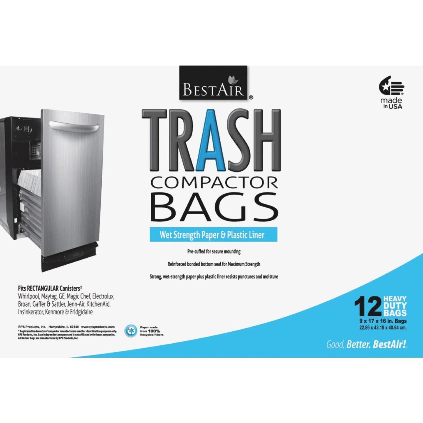 BestAir 1.4 Cu. Ft. White Compactor Trash Bag (12-Count) Online Hot Sale