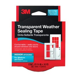 Clear Adhesive Weatherproofing Tape, 1-1/2-In. x 30-Ft. Discount