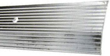 CARPET BAR 1-1/2X6 FLUTED SILVER Fashion