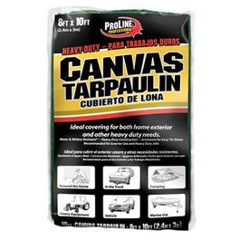 Canvas Tarp, Hunter Green, 8 x 10-Ft., 10-oz. on Sale