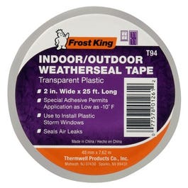 Clear Plastic Window Weatherseal Tape, 2-In. x 25-Ft. Hot on Sale