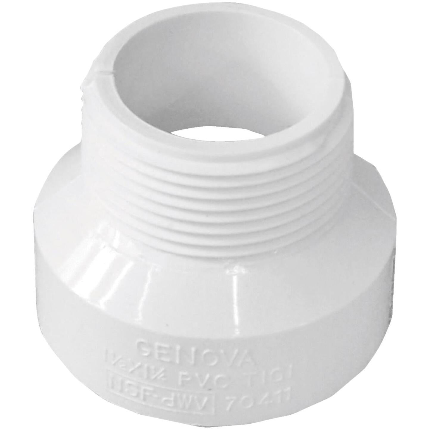 Charlotte Pipe 1-1/2 In. Hub x 1-1/4 In. MIP Schedule 40 DWV PVC Adapter Hot on Sale