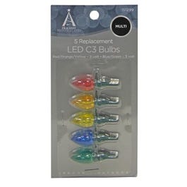 Christmas Lights LED Replacement Bulb, C3, Multi-Color, 5-Pk. Sale