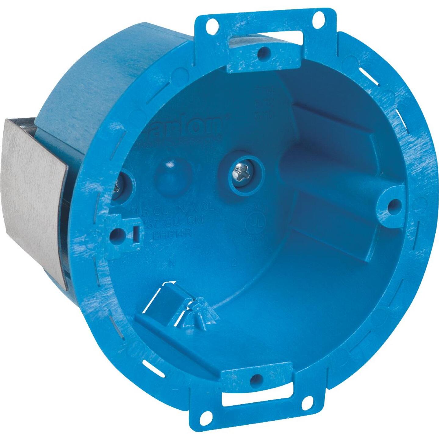 Carlon SuperBlue 10 Lb. Rating Old Work Thermoplastic Molded Ceiling Box Fashion