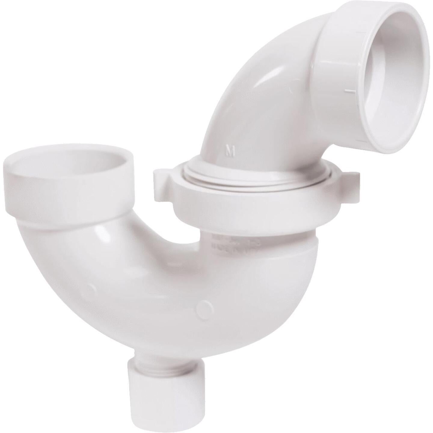 Charlotte Pipe 1-1/2 In. White PVC P-Trap with Union Fashion