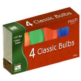 Christmas Lights Replacement Bulb, C9, Multi-Color Ceramic, 4-Pk. Discount