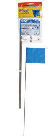 C.H Hanson Stake Flags-15″ Staff, 2-1/2″x3-1/2″ Flag, Blue 10Pcs. Online now