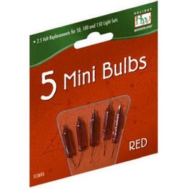Christmas Lights Replacement Bulb, For 50, 100 & 150-Light Sets, Red, 2.5-Volt Sale