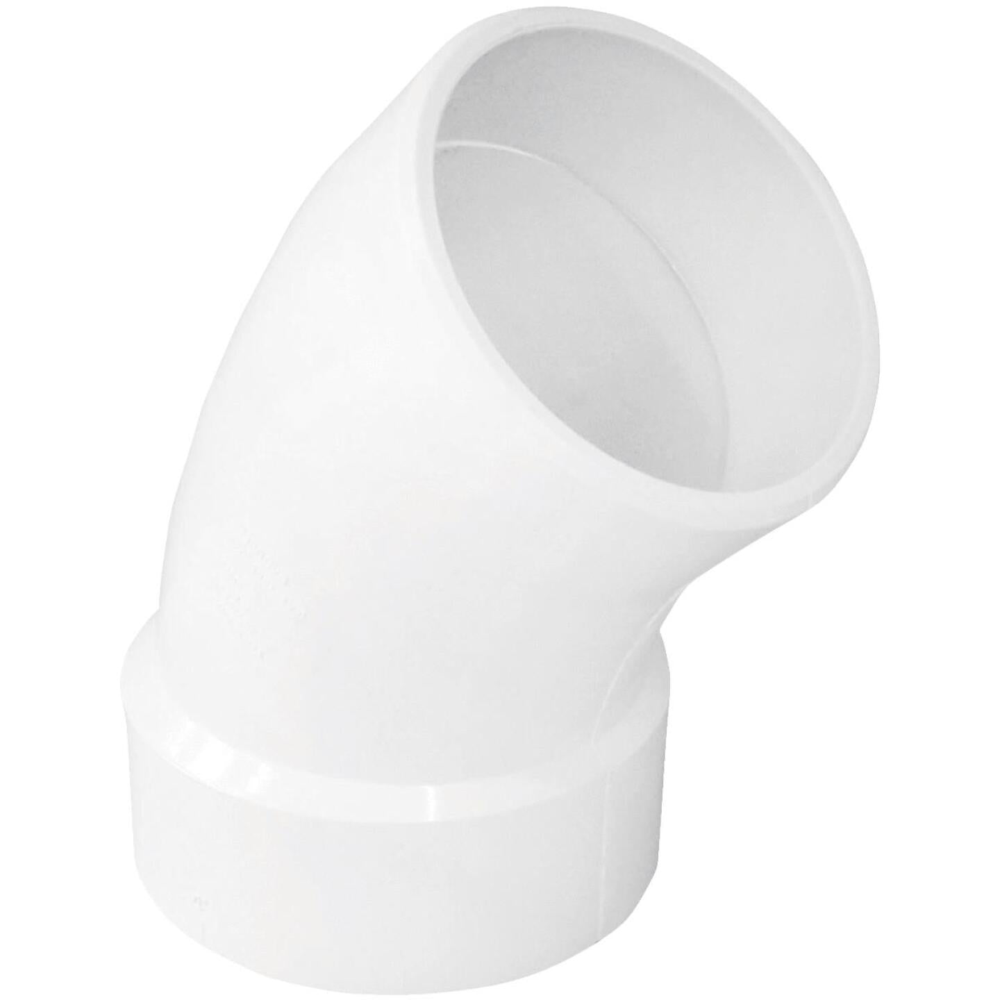 Charlotte Pipe 4 In. 45D DWV PVC Street Elbow Supply