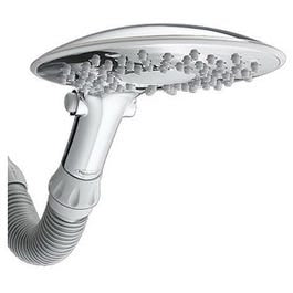 Cascadia(TM)  Showerhead, Fixed-Mount, 2 Settings, White, 8-In. Diam. Hot on Sale