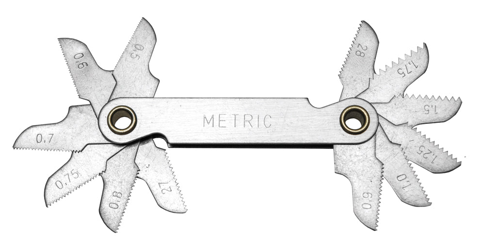 Century Drill And Tool Pitch Gauge Metric 0.50-1.75 Pitch Npt And Bsp Discount