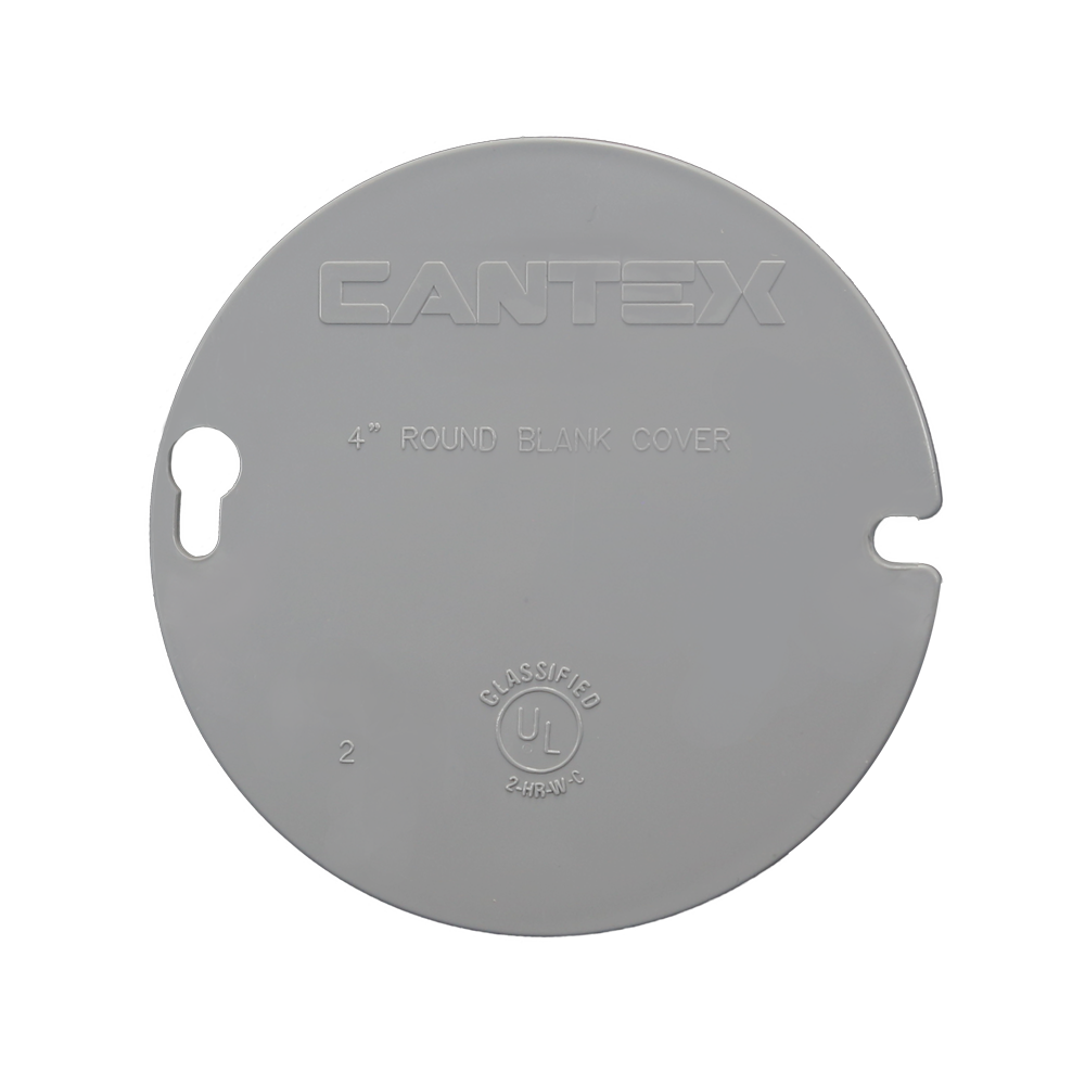CANTEX  4 in. Round EZ BOX Blank Cover Fashion
